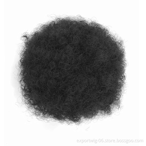 8inch synthetic Ponytails Afro Kinky Curly Extensions synthetic hair chinon Synthetic Hair Bun Kinky Curl Afro Chignon